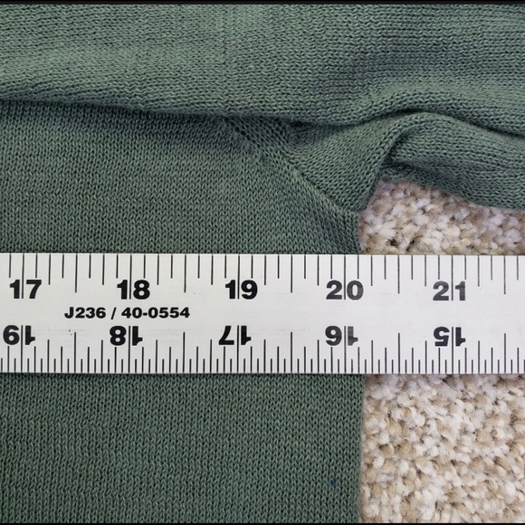 Maison Jules Womens Pullover Sweater Pale Sage Green - Picture 5 of 8